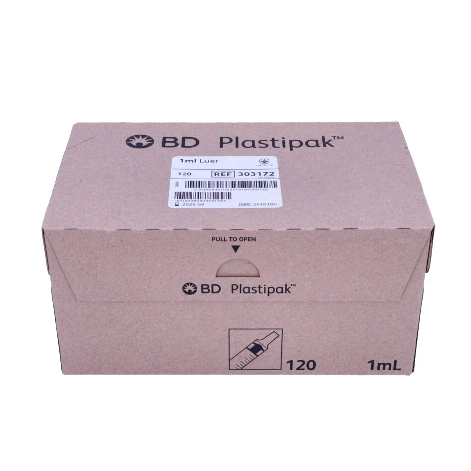 BD Emerald Hypodermic Luer Slip Concentric Syringe 1ml (Box of 120)