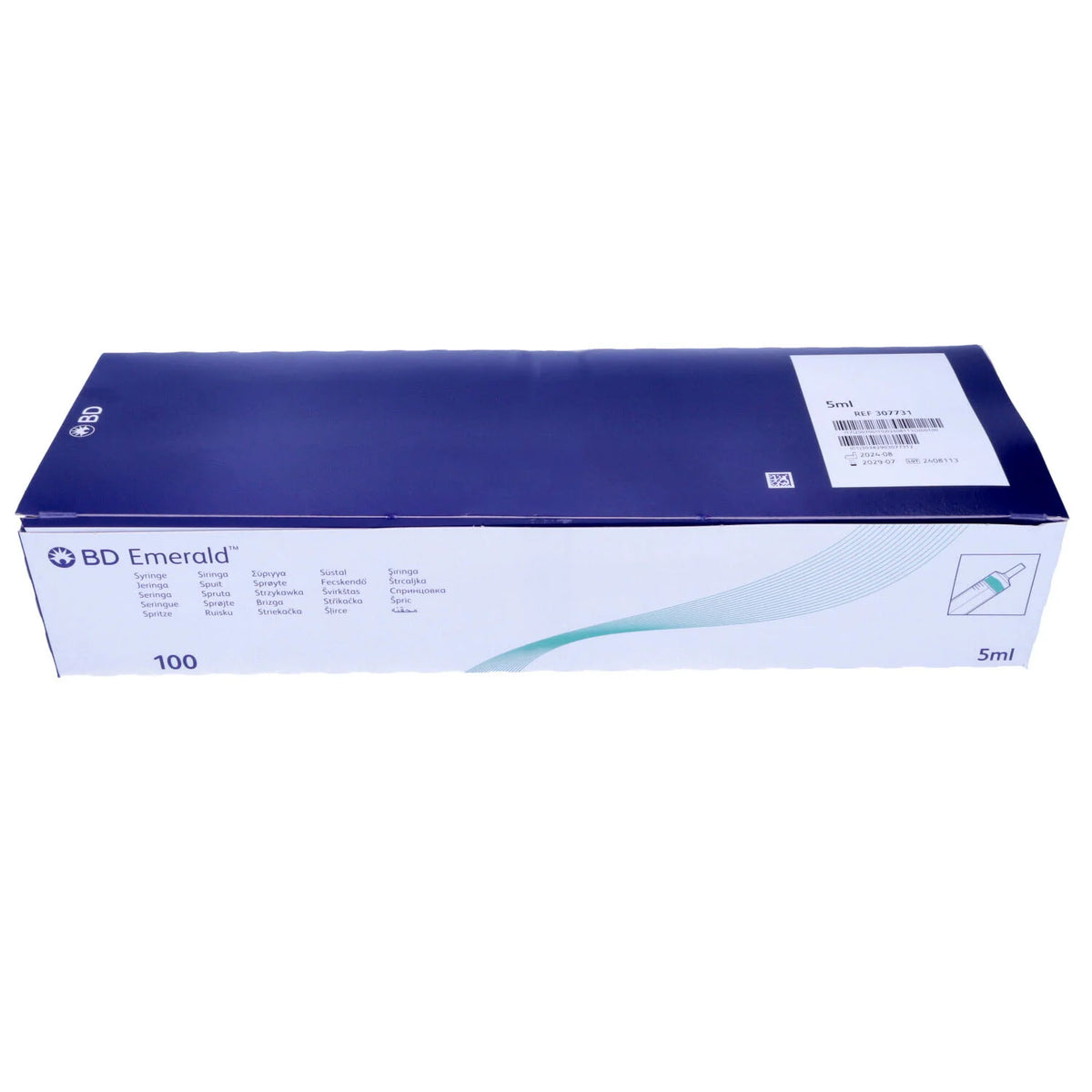BD Emerald Hypodermic Luer Slip Syringe 5ml (Box of 100)