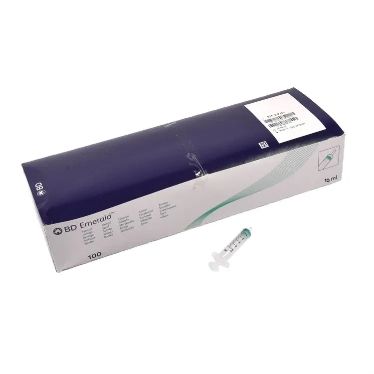 BD Emerald Hypodermic Luer Slip Syringe 10ml (Box of 100)