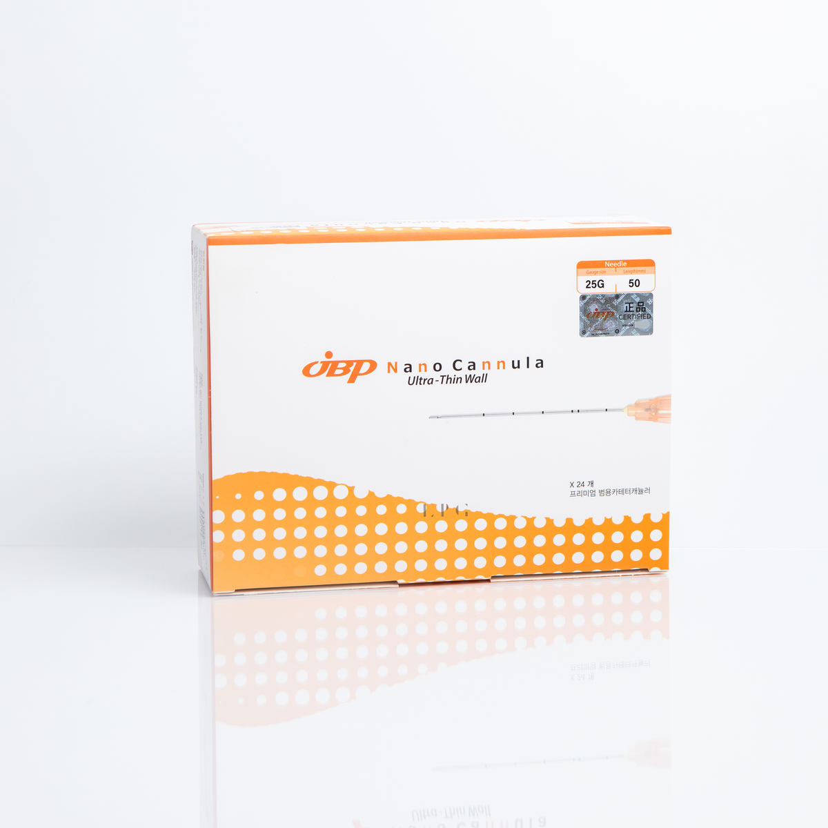 JBP Cannula 25g 50mm (box of 24)